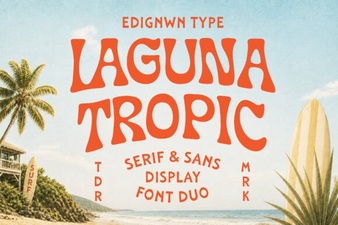 Laguna Tropic Font: Tropical Design & Creative Typography