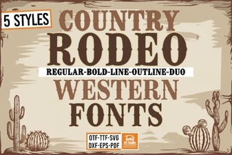 Rodeo Bundle Font for Bold Creative Projects
