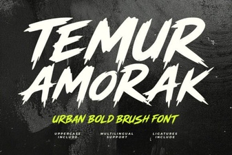 Urban Bold Brush Font for Creative Design Projects