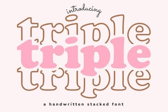 Triple Font: Bold Typography for Creative Projects