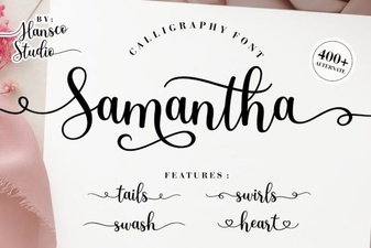 Samantha Calligraphy Font for Elegant Design Projects