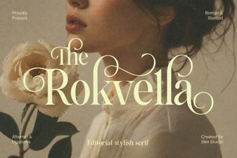 The Rokvella Font: Bold Typography for Creative Projects